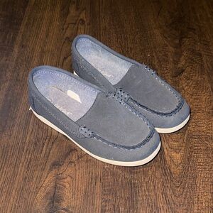 Boy Navy Suede Loafers